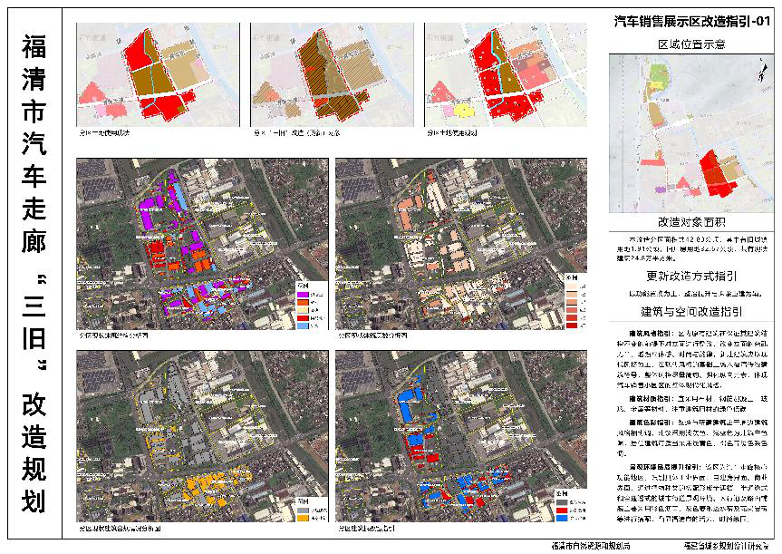 福清市汽车走廊“三旧”改造规划方案的公示