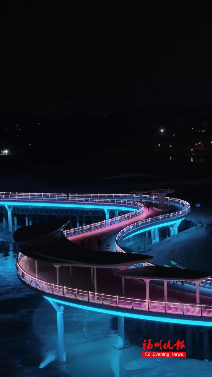 福清龙江畔城市新地标里美桥正式亮相