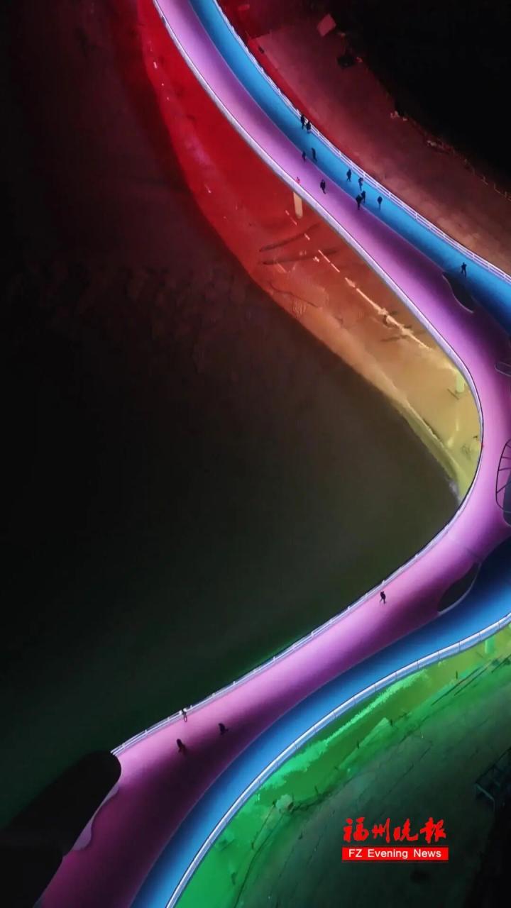 福清龙江畔城市新地标里美桥正式亮相