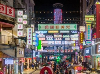 福清龙田镇遛街夜市