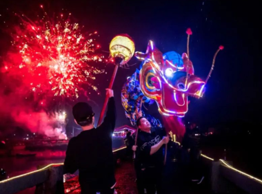 福清海口镇2023年民俗文化节游灯闹元宵