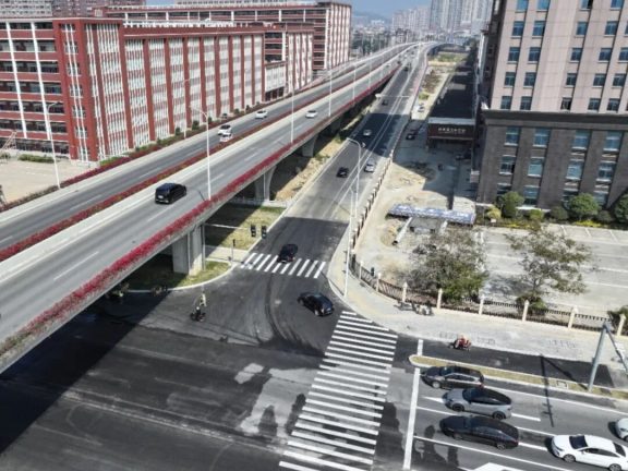 福清融宽环路(北江滨路至创业大道)匝道全面建成